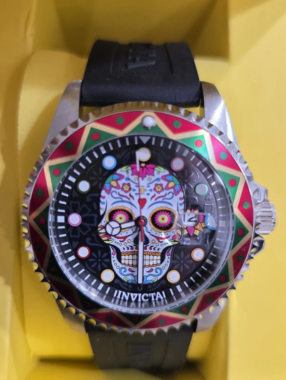 465. Invicta Pro Diver Dia De Los Muertos Men's Watch  Special Edition- 43mm